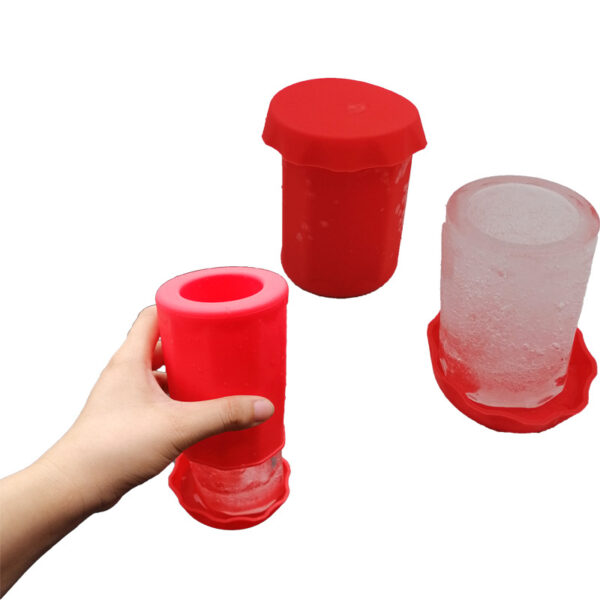 Single Silicone Ice Cup Mold with Lid