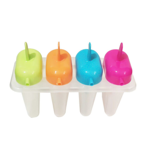 Suction-Nozzle Plastic Ice Lolly Mold with Lid