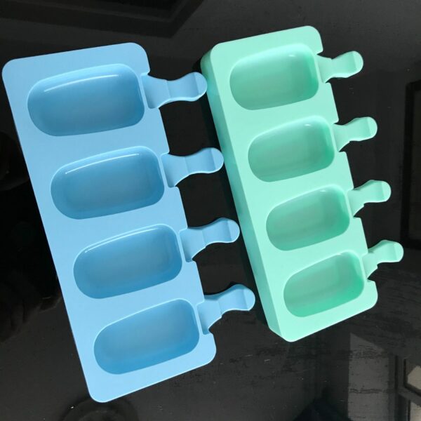 Four-Cavity Silicone Oval Popsicle Mold