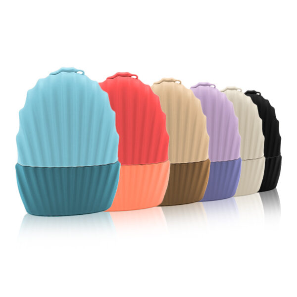 Shell-Shaped Silicone Facial Ice Mold for Soothing and Beauty