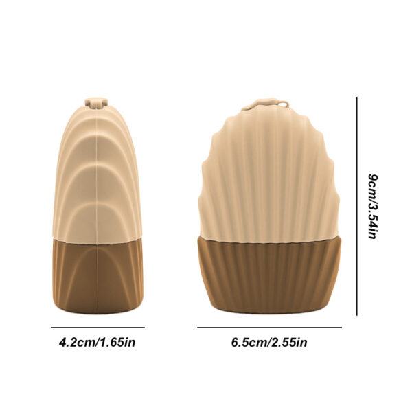 Shell-Shaped Silicone Facial Ice Mold for Soothing and Beauty