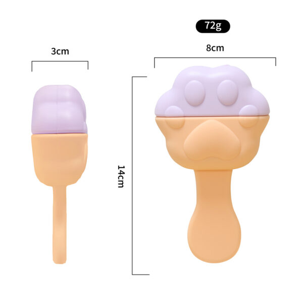 Cat Paw-Shaped Facial Ice Pack with Handle