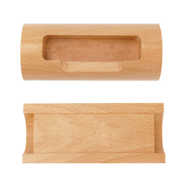 Arc-shaped Wooden Business Card Holder