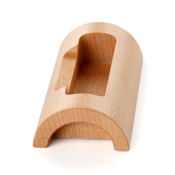 Arc-shaped Wooden Business Card Holder