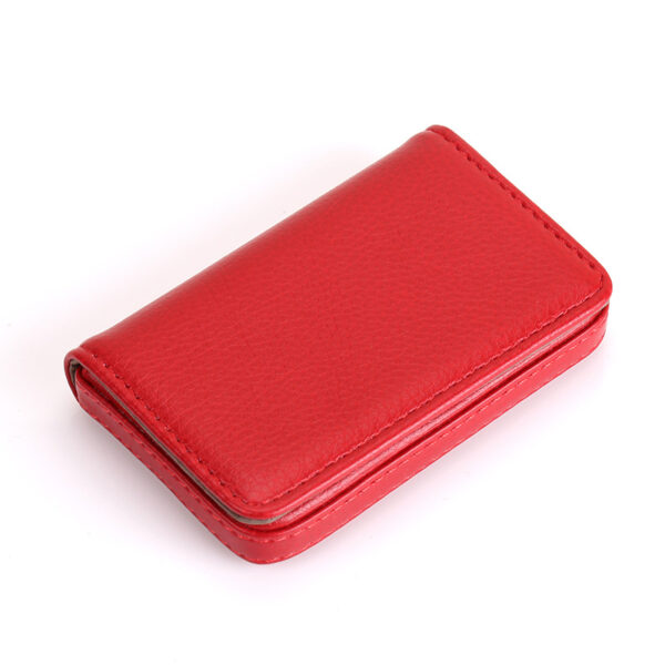 PU Magnetic Portable Business Card Holder