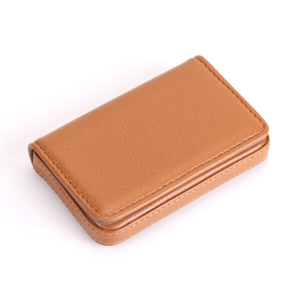 PU Magnetic Portable Business Card Holder