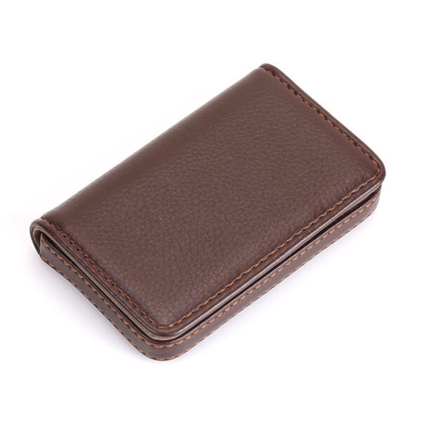 PU Magnetic Portable Business Card Holder