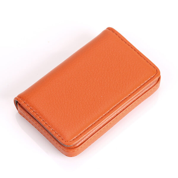 PU Magnetic Portable Business Card Holder