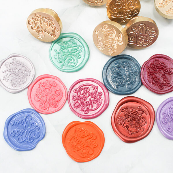 Customizable Wax Seal Stamp with Wooden Handle