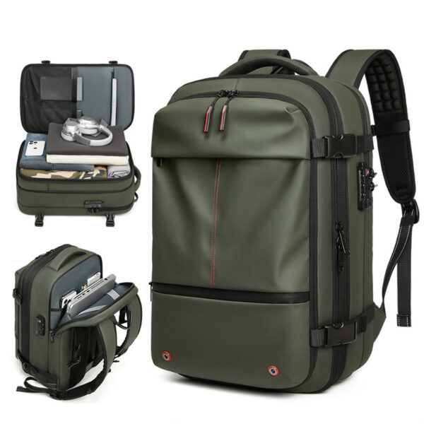 High-Capacity Vacuum Compression Travel Backpack