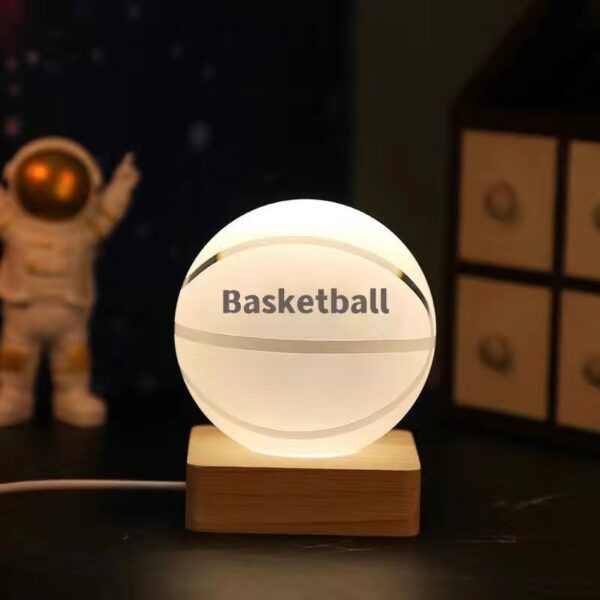 Illuminated Basketball Crystal Ball Night Light