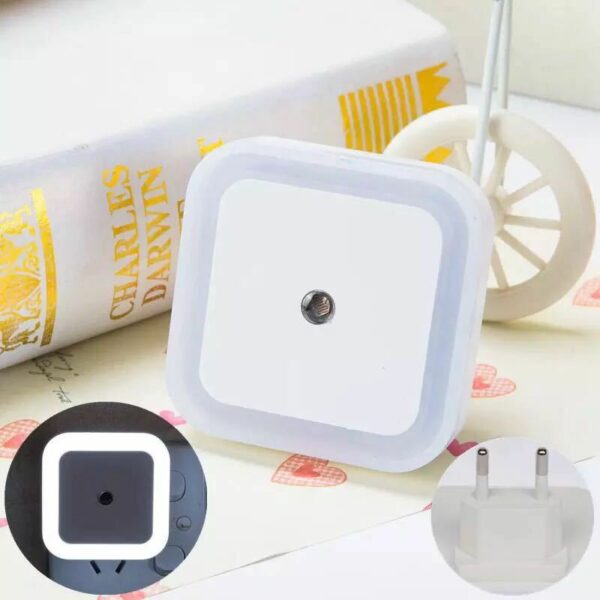 Square LED Smart Light-Control Night Light