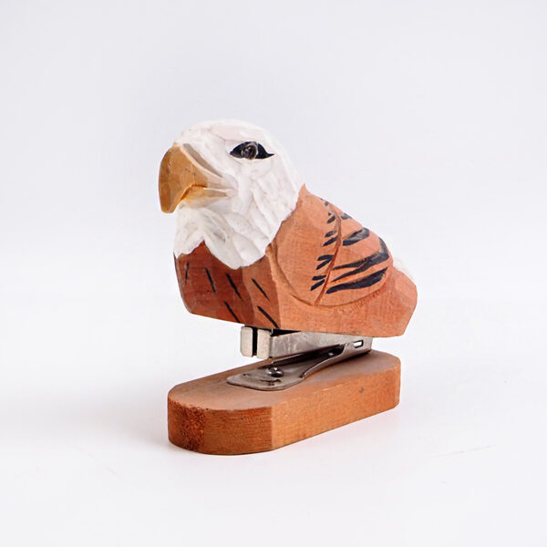 Hand-Carved Wooden Eagle Stapler