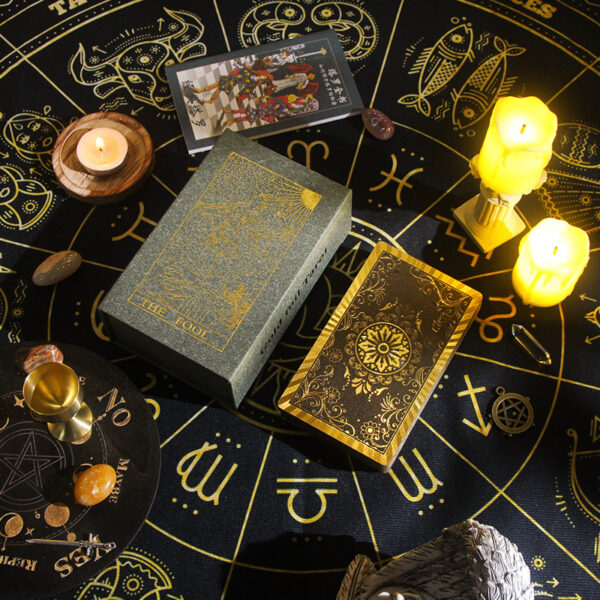 Gold Foil PVC Tarot Cards