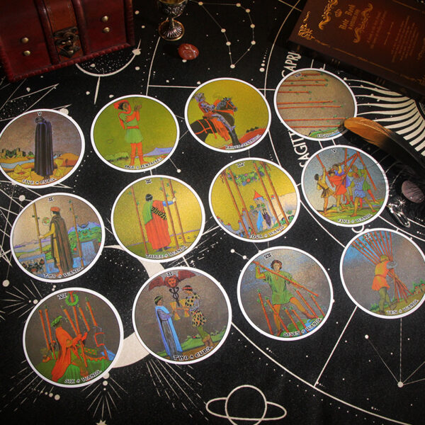 Round PVC Waterproof Tarot Cards