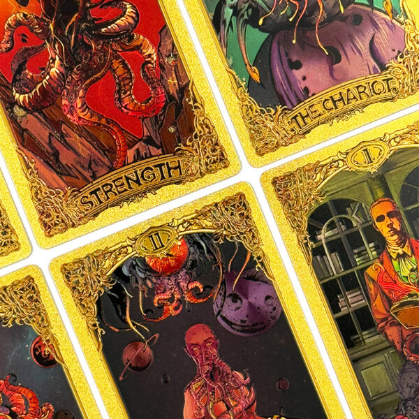 Cthulhu Style Gold Foil PVC Tarot Cards - Image 2