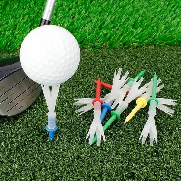 PVC Multi-Color Six-Prong Golf Tees