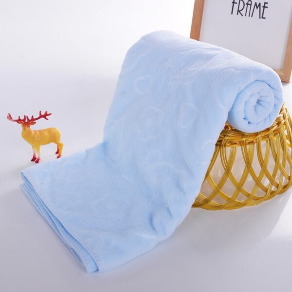 Microfiber Bear Print Bath Towel