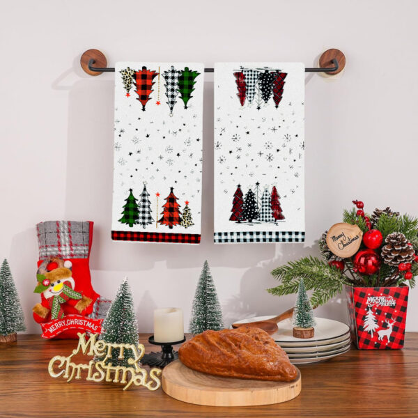 Microfiber Cartoon Christmas Tree Towel