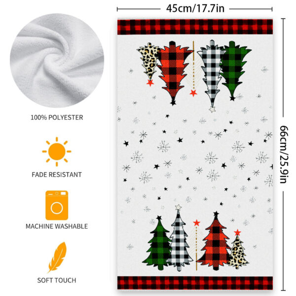 Microfiber Cartoon Christmas Tree Towel