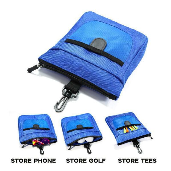 Multi-Pocket Golf Ball and Tee Belt