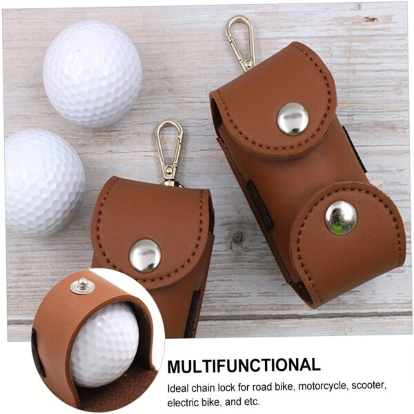 PU Leather Golf Ball Waist Pouch