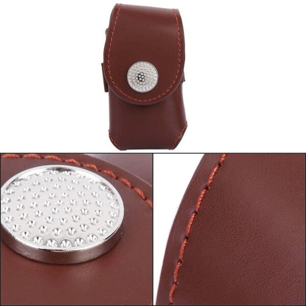 Genuine Leather Golf Ball Waist Pouch