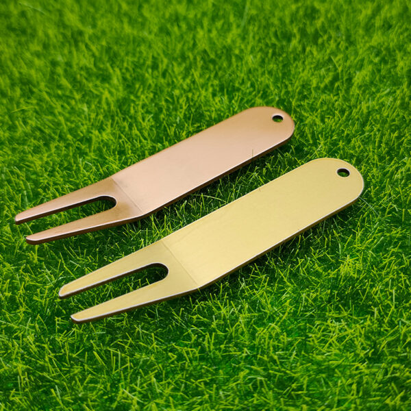 Laser-Engraved Metal Golf Divot Tool