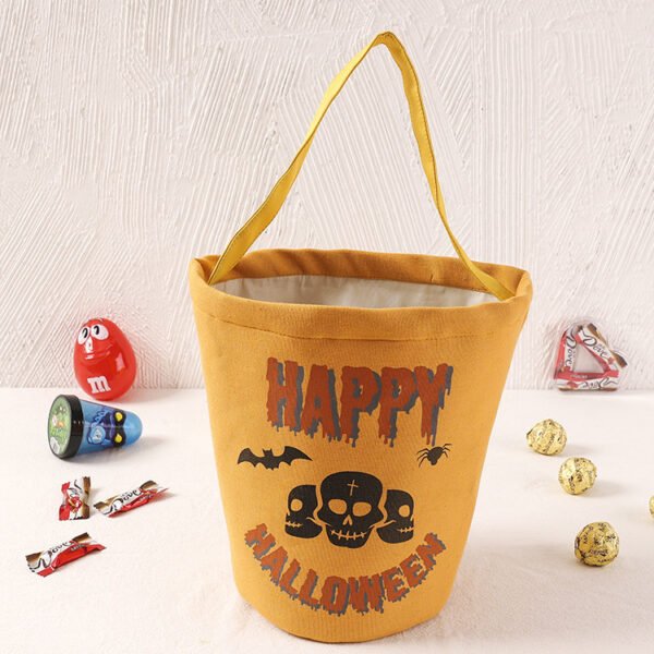 Halloween Pumpkin Head Demon Canvas Tote Bag