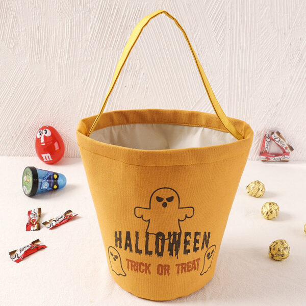 Halloween Pumpkin Head Demon Canvas Tote Bag