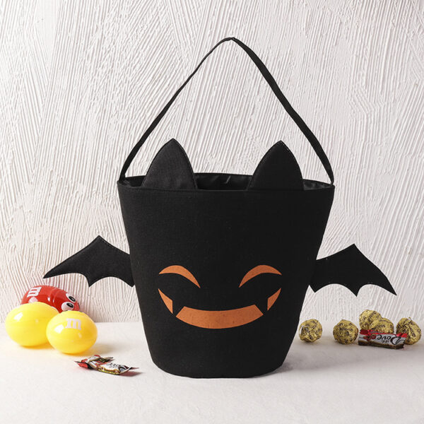 Halloween Pumpkin Head Demon Canvas Tote Bag