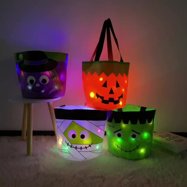 Halloween Glow-in-the-Dark Monster Candy Basket