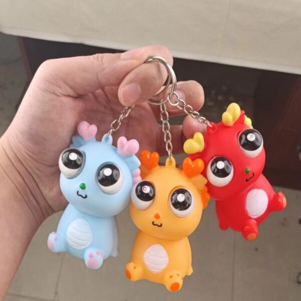 Pop-Eye Dragon Stress Reliever Keychain