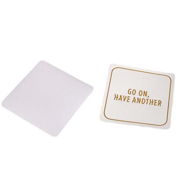 Square Disposable Absorbent Paper Coaster