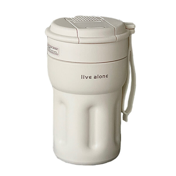 Fashionable 12oz Insulated Coffee Cup with Straw