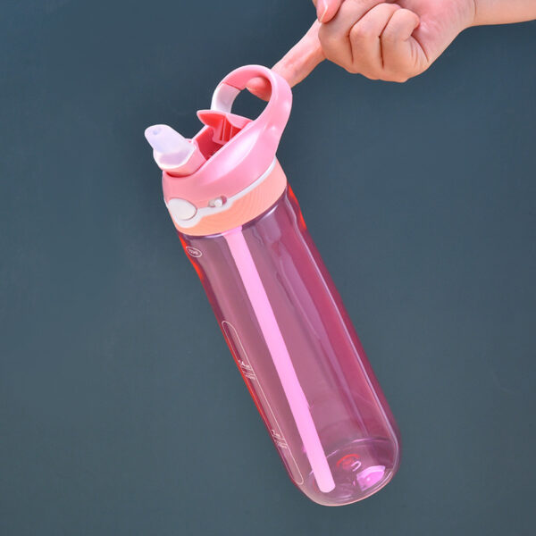 Tritan Portable Sports Water 25oz Bottle with Straw