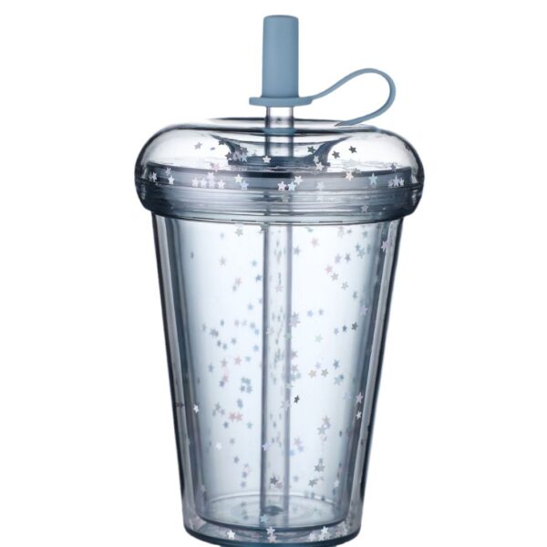 Double-Walled 15oz Insulated AS Straw Cup