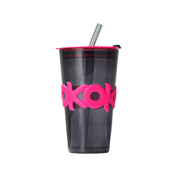 Stylish Glass Straw 12oz Cup