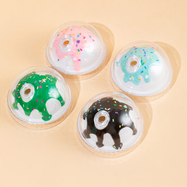 Creative Ice Cream Lid Double-Layer PS Cup