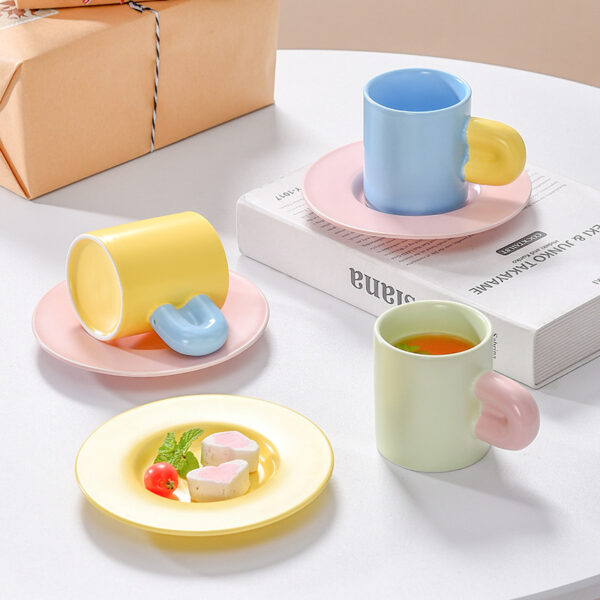 Two-Tone Afternoon Tea Coffee Mug Set