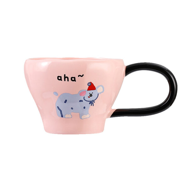 Koala Extra-Large Handle Pink Ceramic Mug