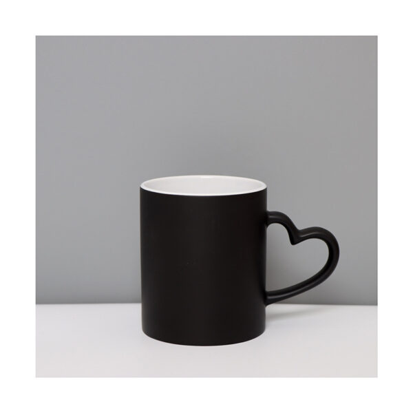 Minimalist Heart Handle Ceramic Mug