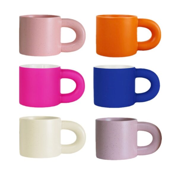 Ceramic Mug with Thick Handle 12oz