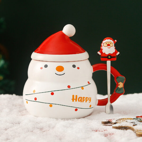 Gourd-Shaped 15-Ounce Snowman Mug