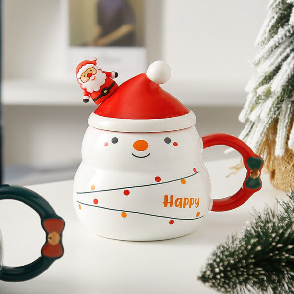 Gourd-Shaped 15-Ounce Snowman Mug