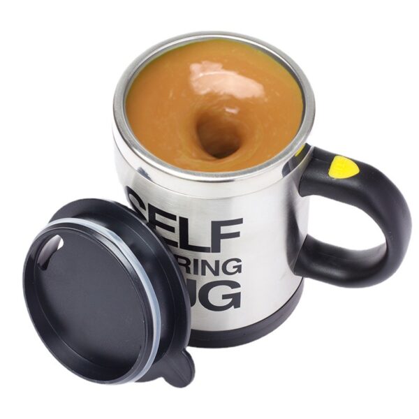 Electric Rotating Stainless Steel Mug