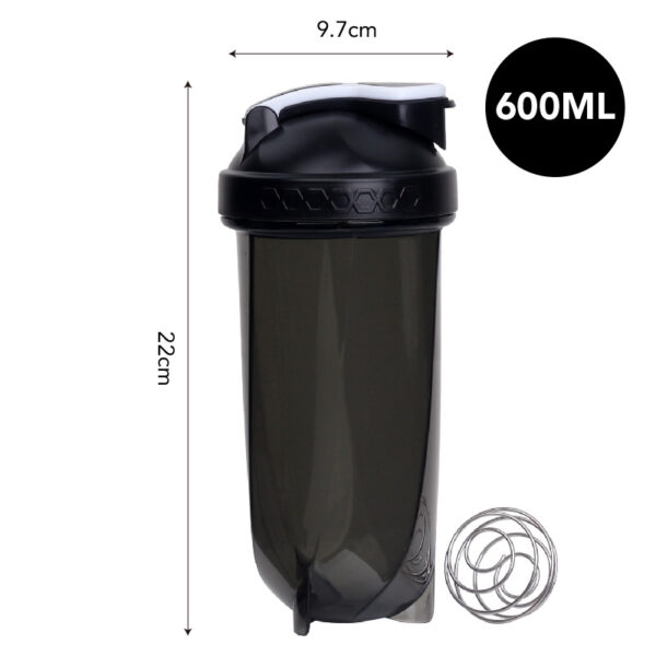 Black 20oz Fitness Shaker Cup