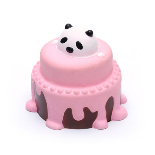 PU Slow Rebound Panda Cake Stress Toy