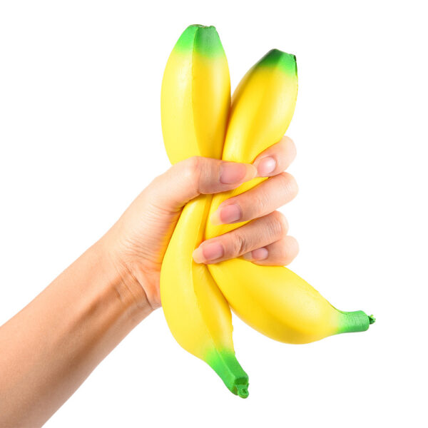 PU Slow-Rebound Realistic Banana Stress Toy