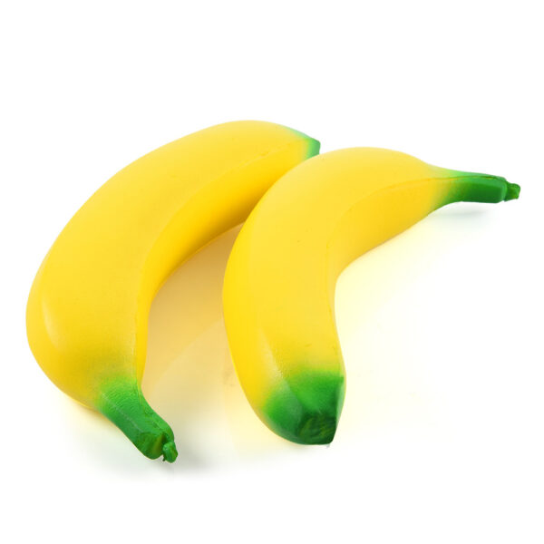 PU Slow-Rebound Realistic Banana Stress Toy